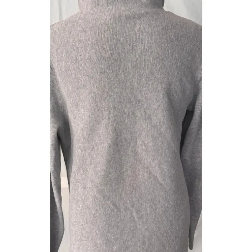 Cos Small Light Gray Turtleneck Sweater 100% Cotton - Picture 8 of 9